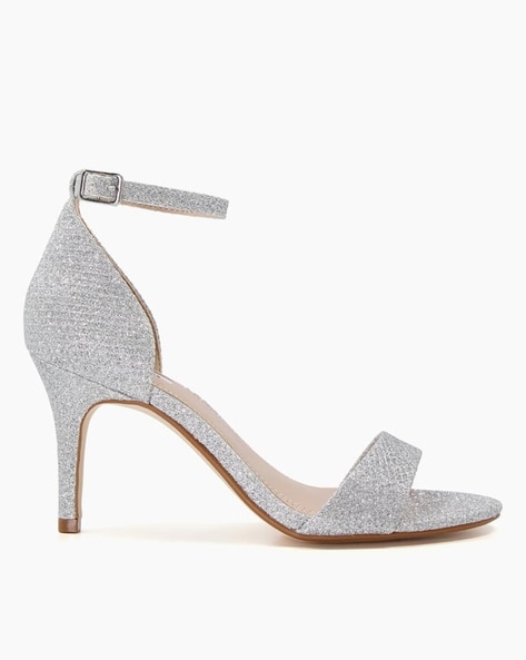 Buy Silver Heeled Sandals for Women by Dune London Online Ajio