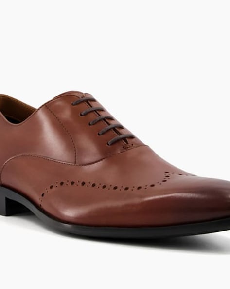 Brown Sidelace Oxford Shoes