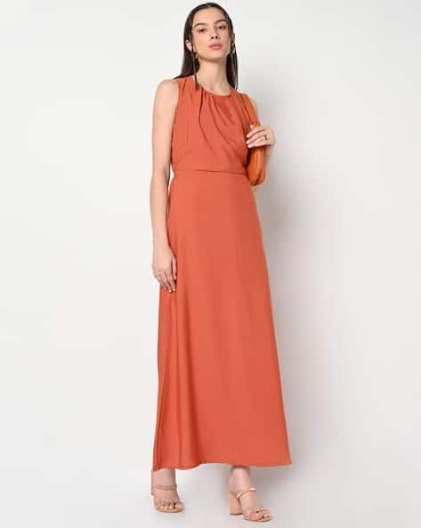 Buy Rust Dresses for Women by Ak Fashion Online | Ajio.com