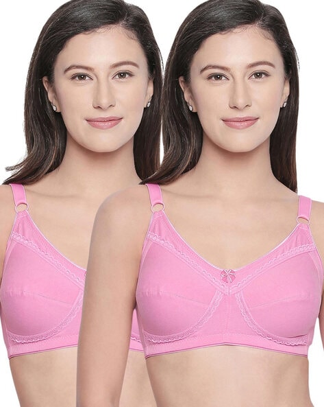 1615 Wirefree Non-Padded Super Combed Cotton Elastane Stretch Medium  Coverage Everyday Bra with Soft Adjustable Straps
