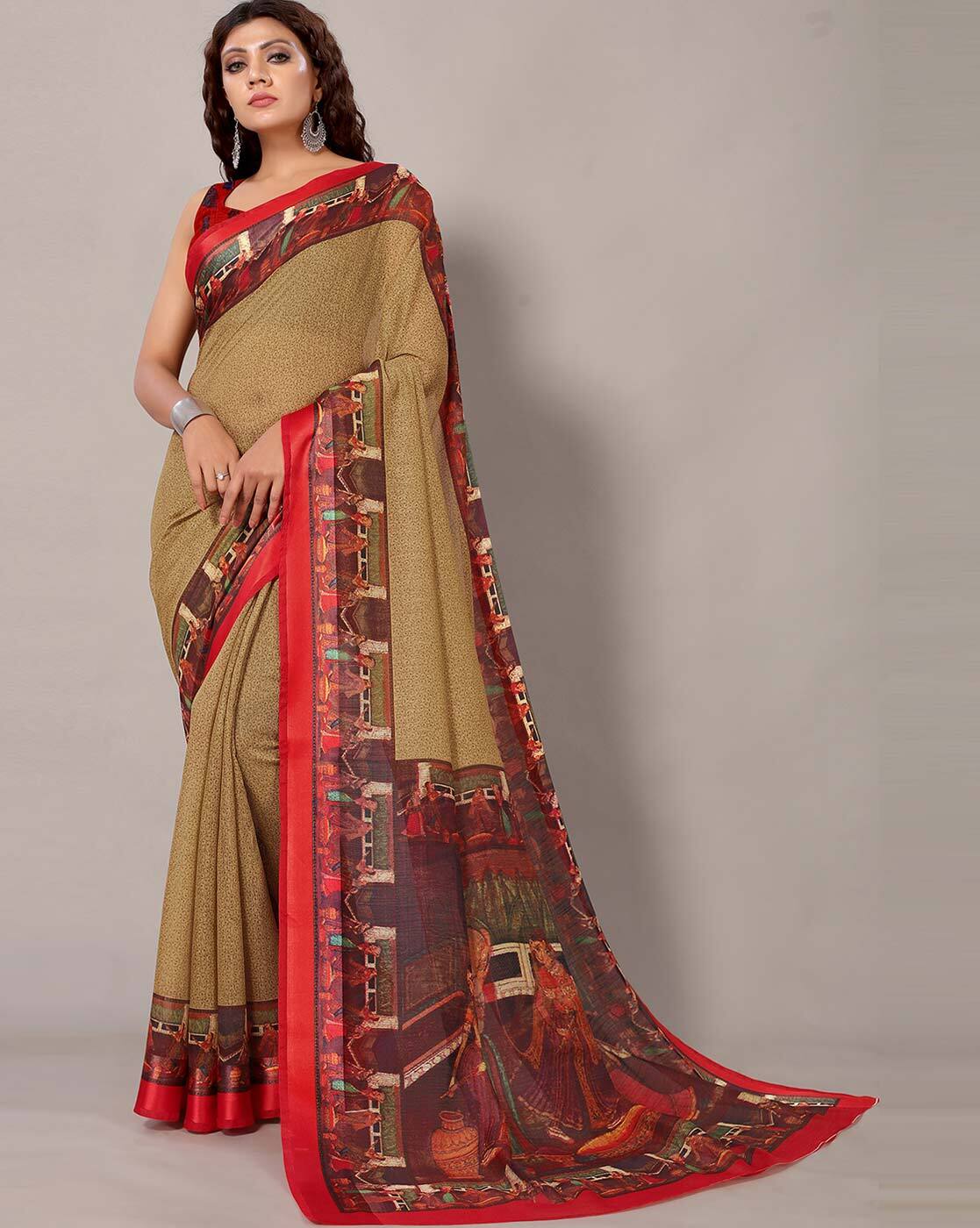 Buy Teal Sarees for Women by Bermondsey Online | Ajio.com