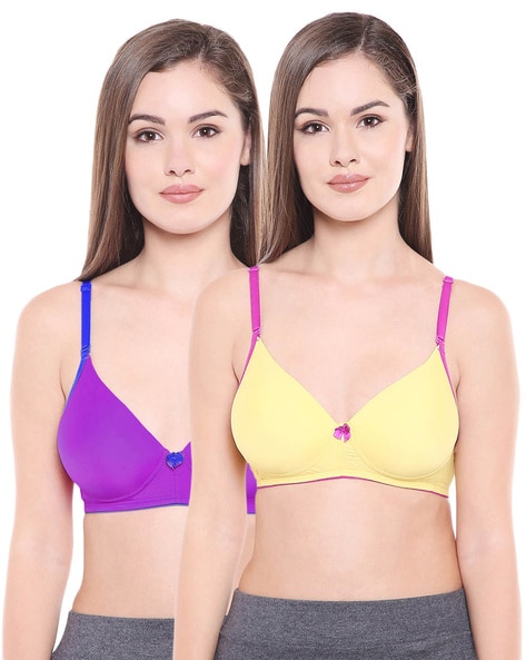 Buy online Set Of 2 Heavily Padded Bras from lingerie for Women by