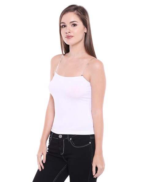 Camisole with Transparent Straps