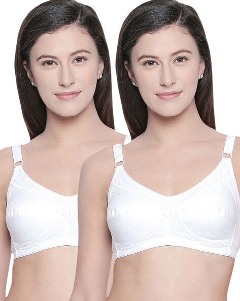 Buy Bodycare cotton wirefree adjustable straps soft cup padded bra