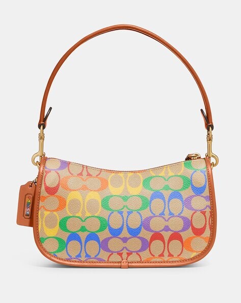 Swinger Rainbow Signature Canvas Shoulder Bag