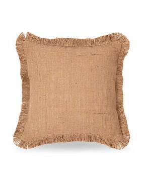 anwyn Set of 5 Cushion Covers with Fringe Lace Detail 16" x 16"-picture-30