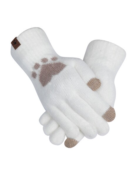 Fingerless gloves hot sale cream