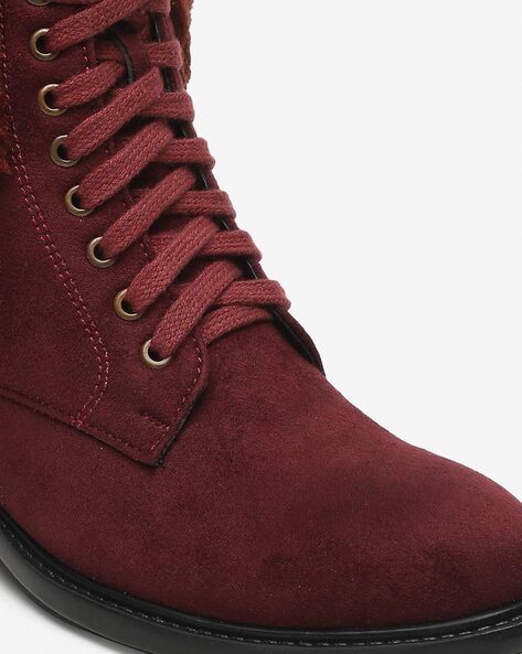 Maroon 2025 color boots