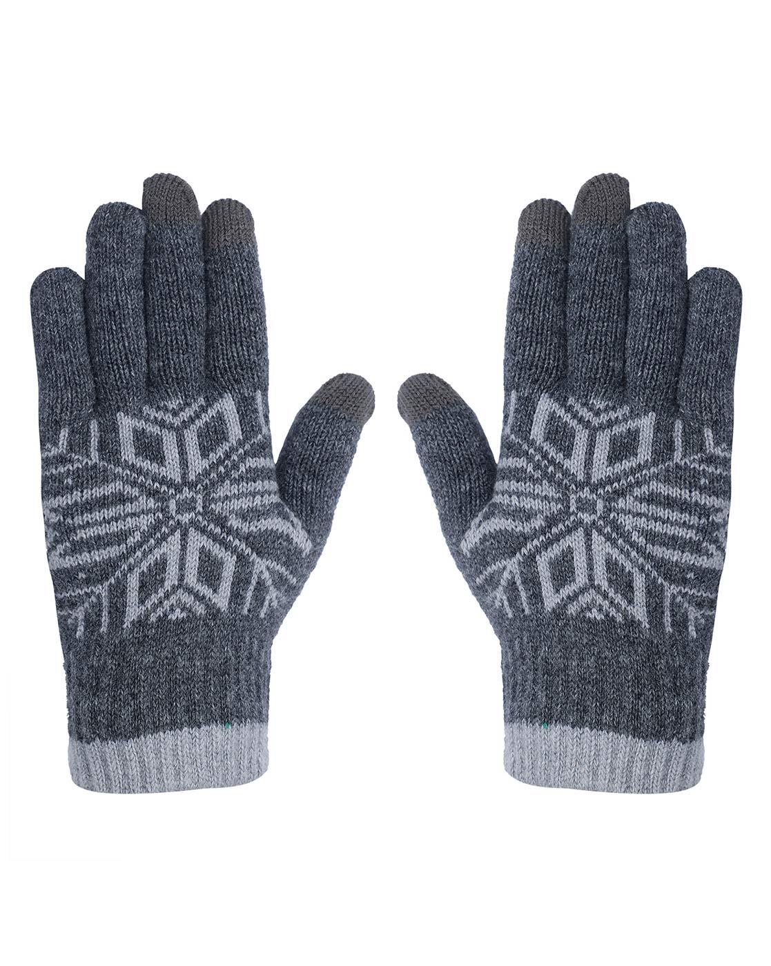 Buy Grey Gloves & Masks for Men by Loom Legacy Online