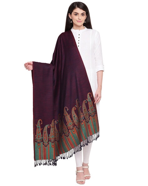 Paisley Embroidery Shawl Price in India