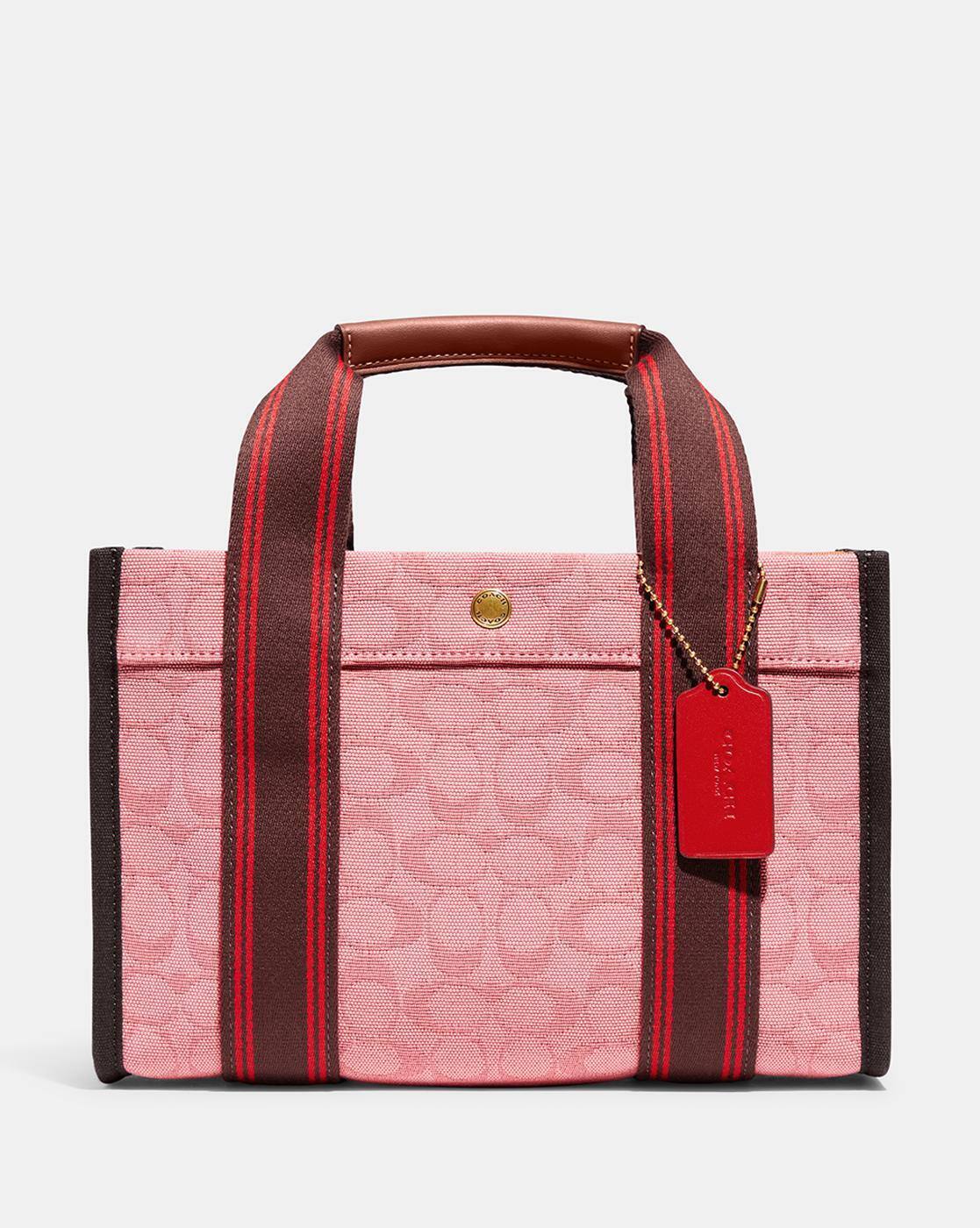 Buy Coach Signature Jacquard Spin Tote 27 Bag Taffy Color Women