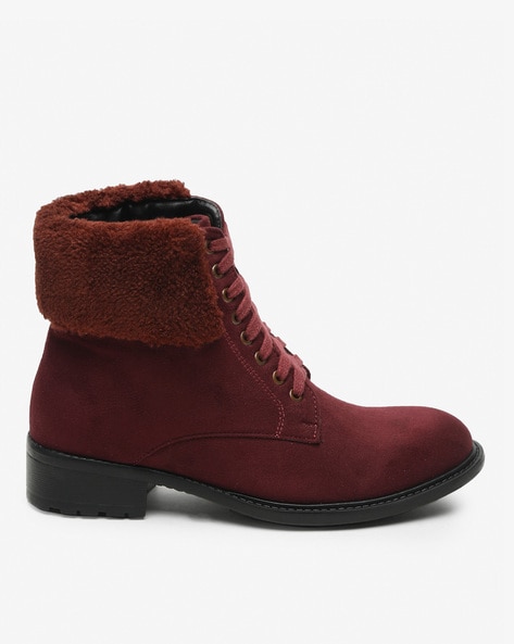 Maroon ladies clearance boots