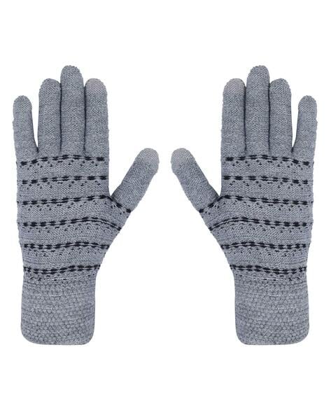 Buy Grey Gloves & Masks for Men by Loom Legacy Online