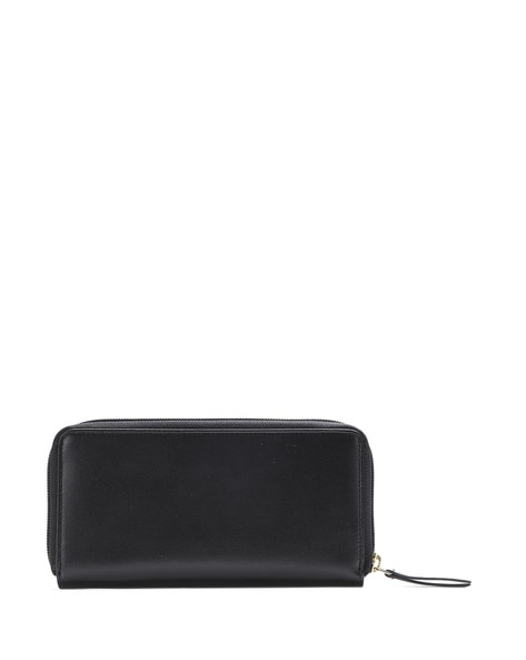 Zip Around Leather Wallet