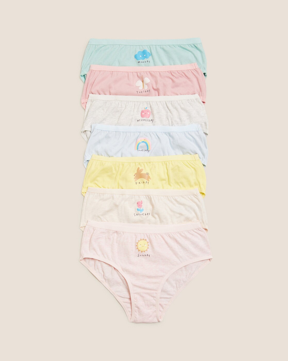 Buy Multicoloured Panties & Bloomers for Girls by Marks & Spencer Online