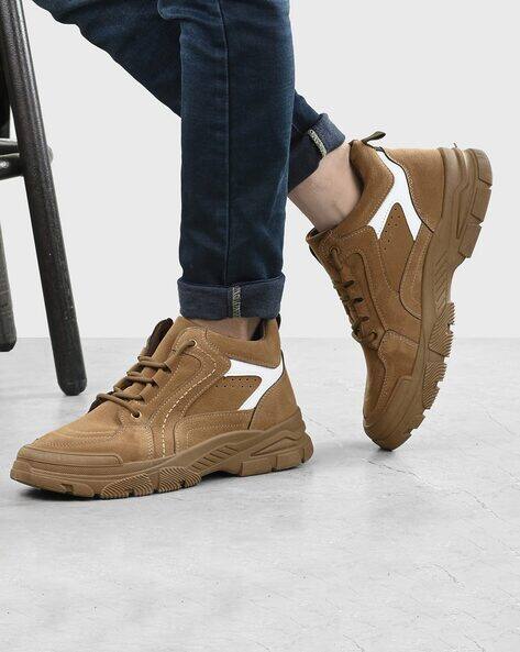 Round-Toe Lace-Up Outdoor Shoes