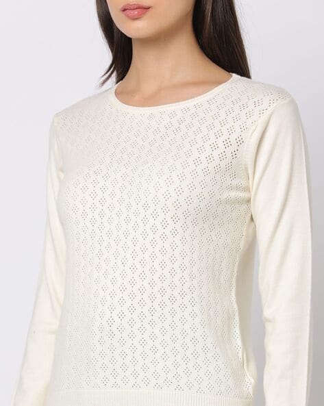 Buy Off-White Sweaters & Cardigans for Women by Fig Online | Ajio.com