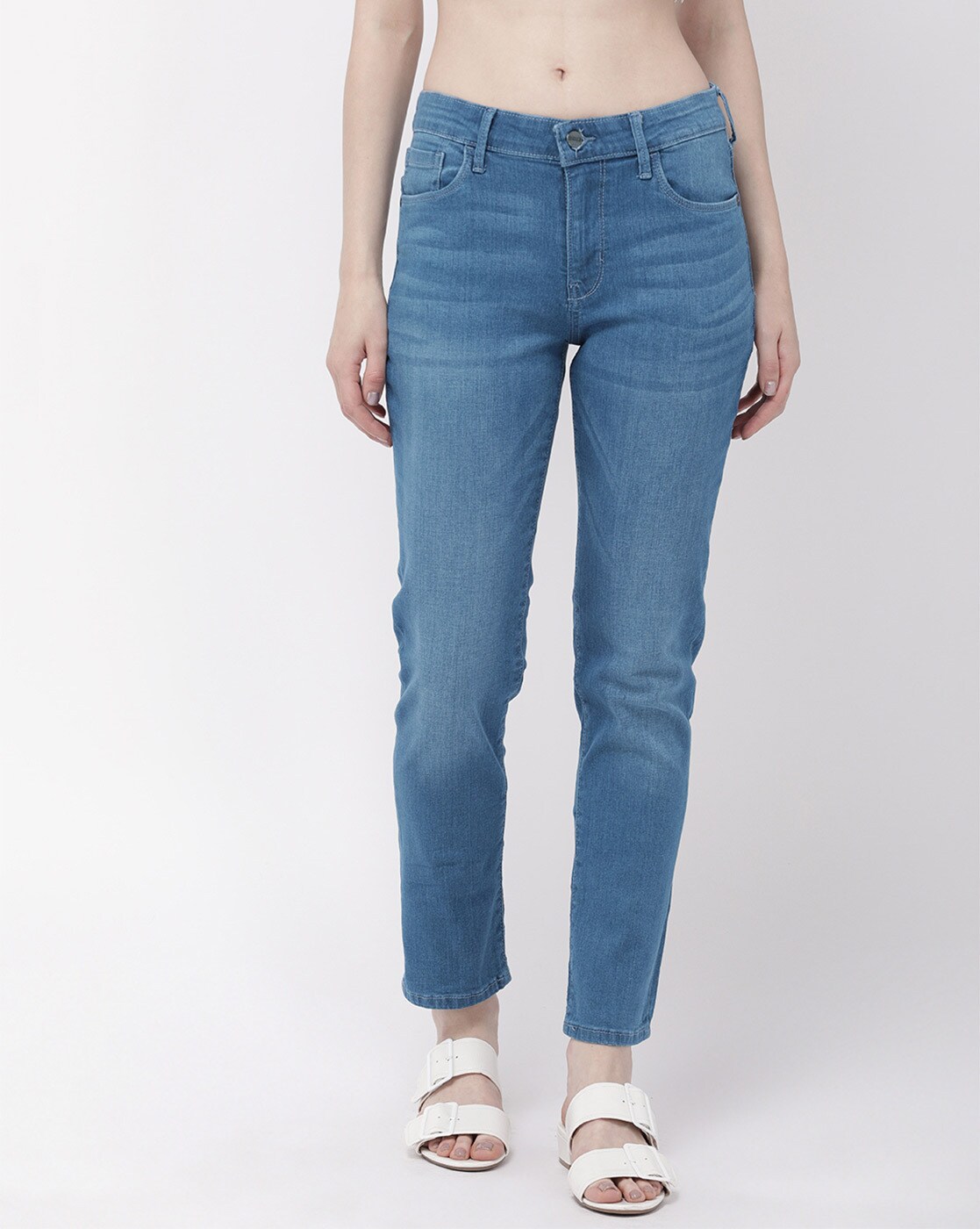 Buy Blue Jeans & Jeggings for Women by GO COLORS Online