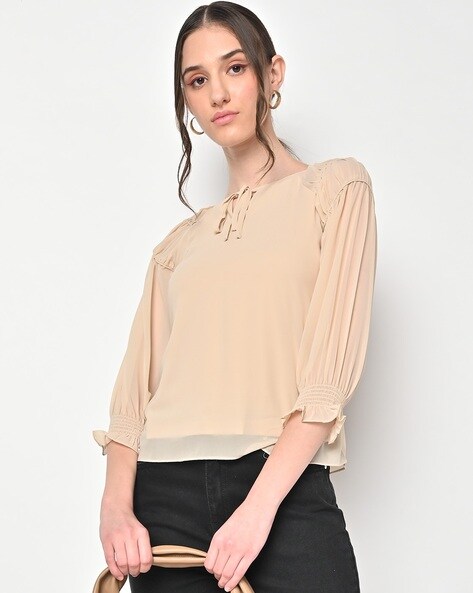 Buy cream Tops for Women by AND Online Ajio