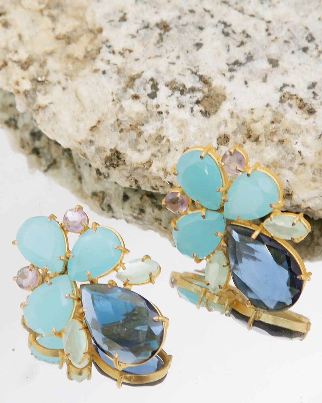 Gold Sapphire Earrings - Blue Drop Earrings, Classy Sapphire Earrings –  Adina Stone Jewelry