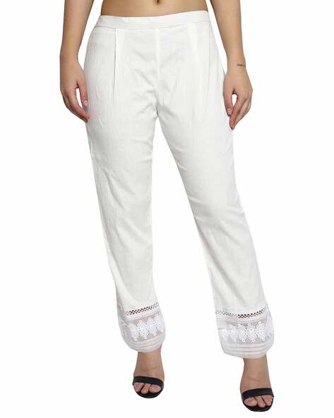 Lace Pants with Elasticated Waist Price in India