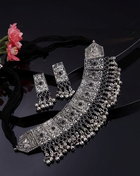Buy Silver-Toned FashionJewellerySets for Women by Shining Diva Online |  Ajio.com