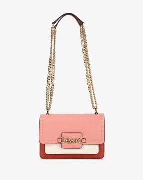 Leather crossbody bag Michael Kors Pink in Leather - 27277229