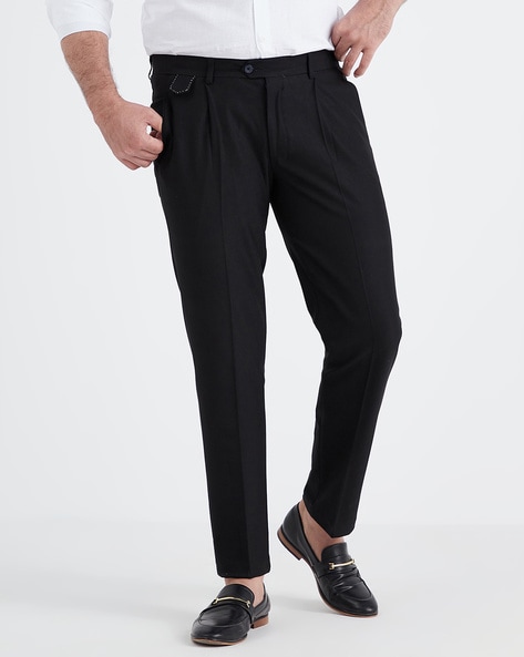 Pleated Trousers  Black  Manière De Voir