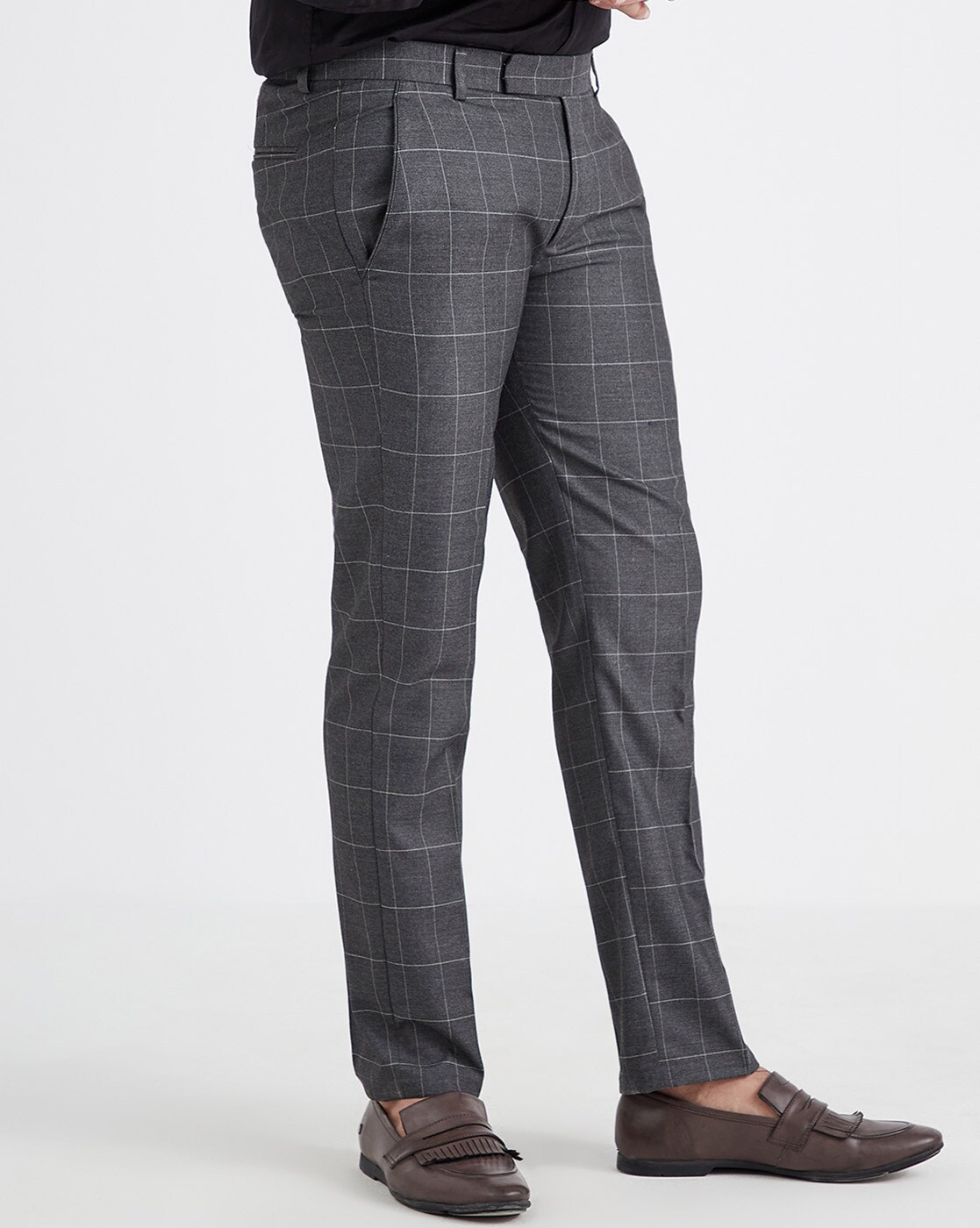 House of Cavani Callie Grey Check Skinny Trousers - Clothing from House Of  Cavani UK