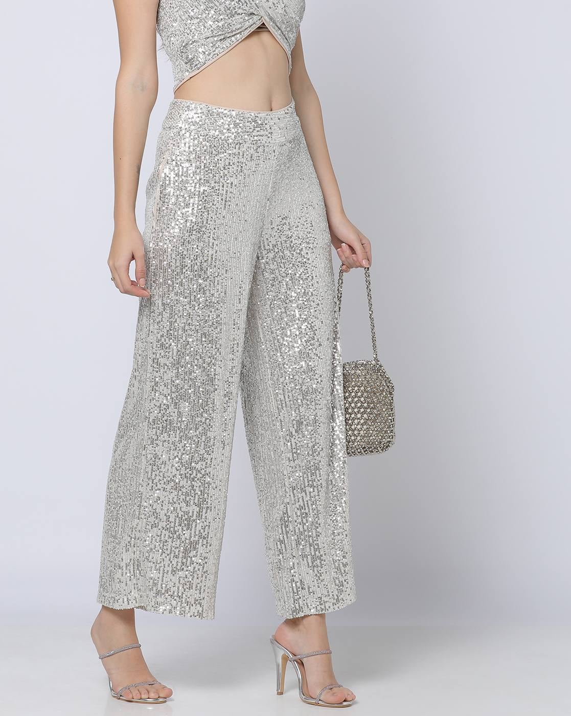 Sequin Embellished Pants for New Year's Eve! - Haute Off The Rack