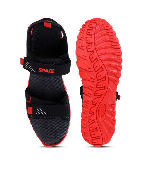 Attitudist Handicrafted Red Sandal For Men