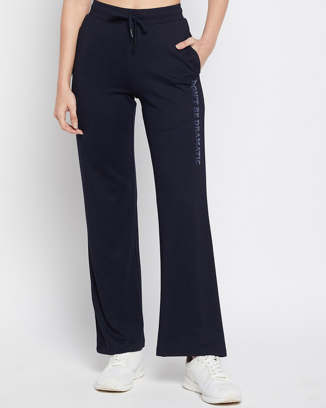 Buy Navy Blue Track Pants for Women by MADAME M SECRET Online