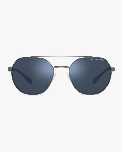Buy Opium Eyewear Men Blue Plastic Sunglass with UV Protected Lens Online