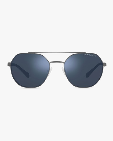 Buy Armani Exchange UV Protected Square Unisex Sunglasses -  (0AX4026S81228756|56|Grey Color Lens) at Amazon.in