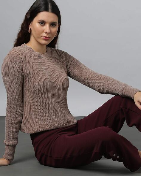 Buy Brown Sweaters & Cardigans for Women by Outryt Online