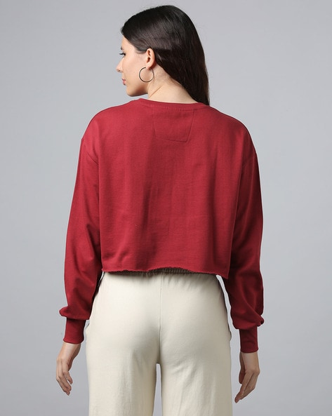 Harvard crop outlet sweater