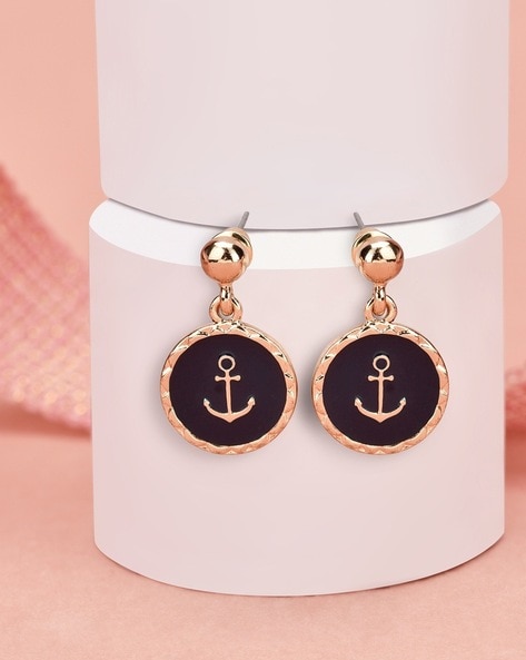 14k Gold Anchor Stud Hypoallergenic Earrings | Rowan