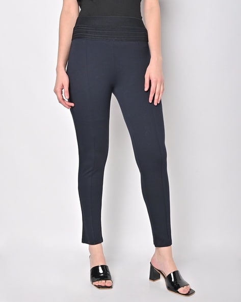 Buy Navy Blue Trousers  Pants for Women by Fig Online  Ajiocom