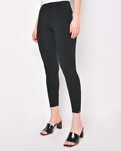 Buy Jet Black Acrylic Winter Tights Online - W for Woman