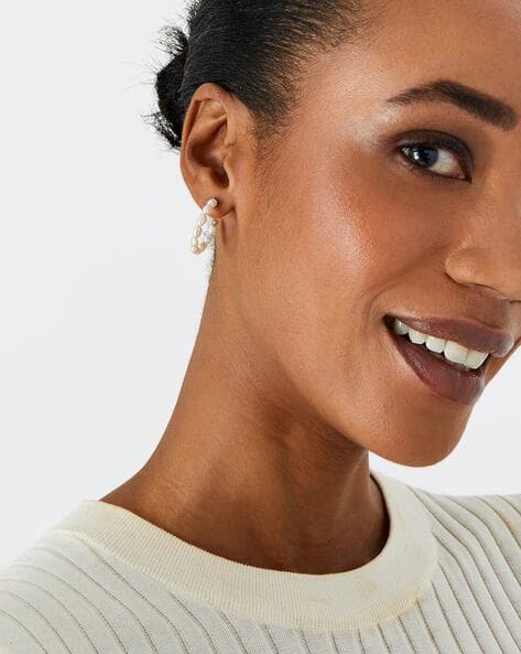 Buy White Earrings for Women by Accessorize London Online