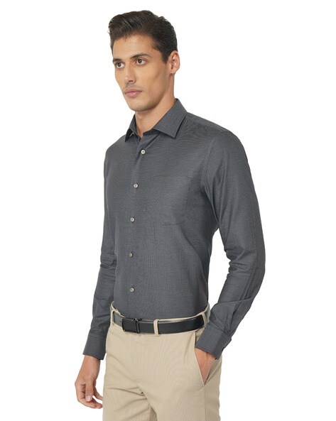 Blackberrys Men Self Design Formal Brown Shirt - Buy Blackberrys Men Self  Design Formal Brown Shirt Online at Best Prices in India