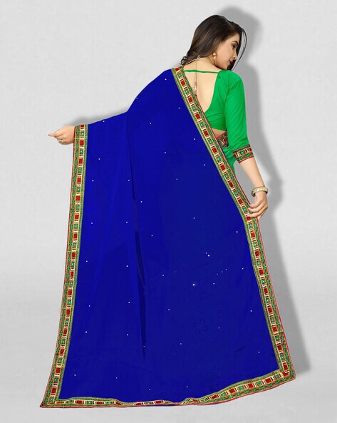 Royal Blue Color Half Saree Lehenga Choli in Kanjivaram Silk With Dupatta  South Indian Wedding Lehenga in USA, UK, Malaysia, South Africa, Dubai,  Singapore