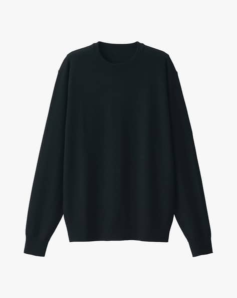 Merino Wool Washable Crew-Neck Sweater