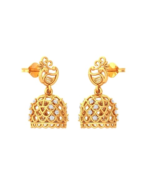 Jali sales gold jhumka