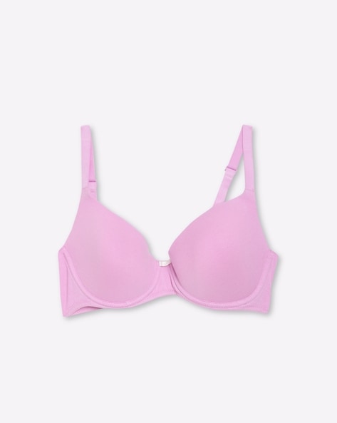 Brand New Ex M&S Padded Non Wired Full Cup Bra Size 32A Pink