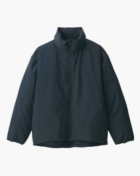 navy blue polyester jacket