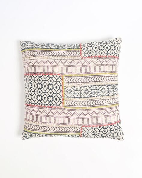 Block hotsell print cushion