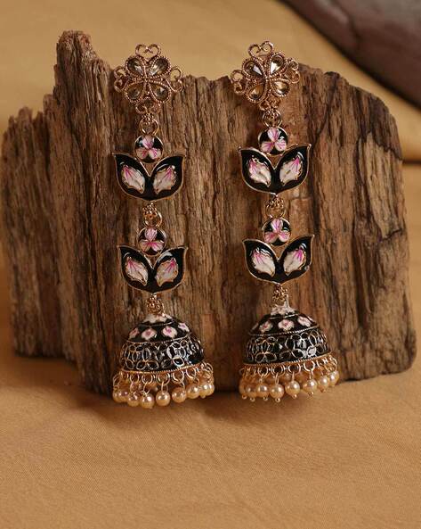 Buy Brown Earrings for Women by Kairangi by Yellow Chimes Online | Ajio.com