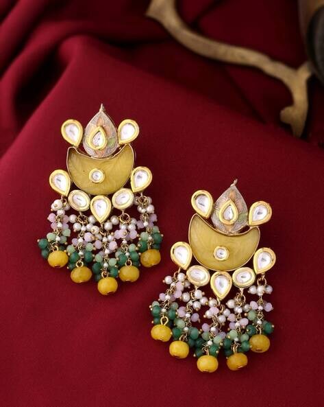 Dazzling Earrings In Diamond & 14K Rose Gold By Lagu Bandhu - Lagu Bandhu