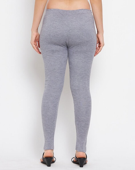 Buy Grey & Black Leggings for Women by Clora Creation Online